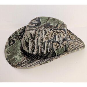 Vintage Bollman Realtree Camo Hat Cowboy Hunting Western Outdoor VTG Mens Medium